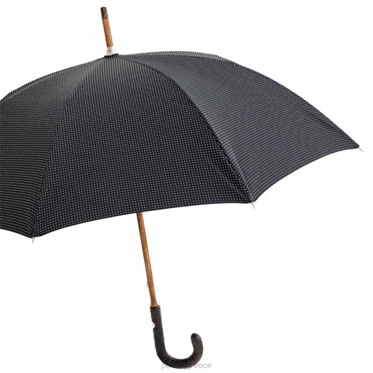 ομπρέλα | PASOTTI 142 pto cn1 s - ομπρέλα punto bianco λαβή από δέρμα στρουθοκαμήλου 2N6B8108 άνδρες